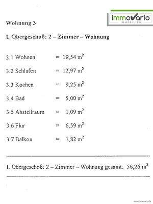 Wohnflächenaufteilung