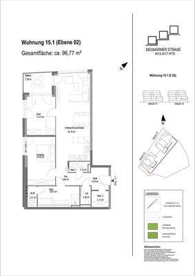 Grundriss Wohnung 15.1