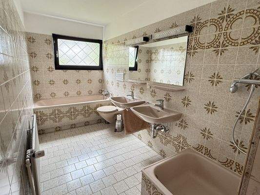 Badewanne + Dusche im EG