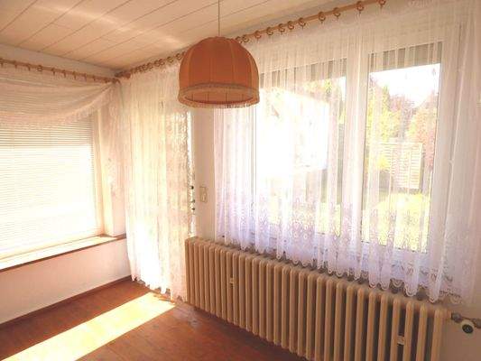 Loggia mit Zugang in den Garten