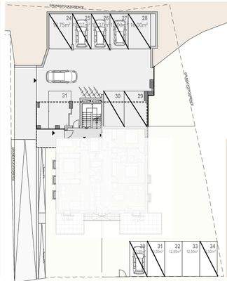 Erdgeschoss Garage + Stellplätze NEW