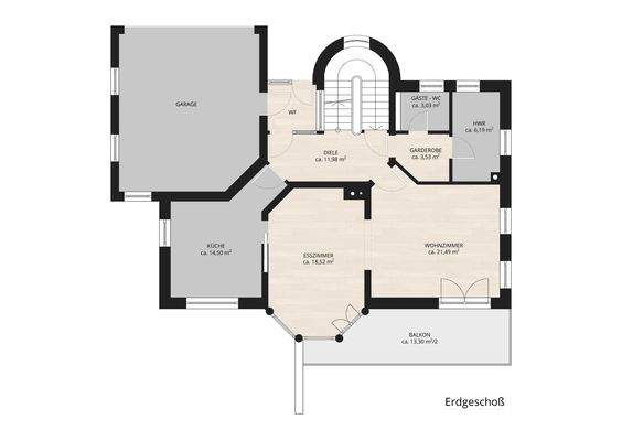 Grundriß Erdgeschoß