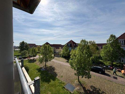 Ausblick vom Balkon.