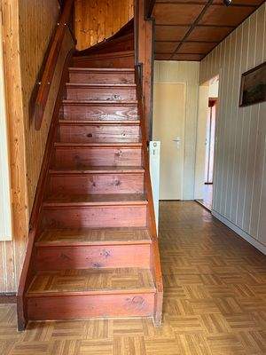 Treppe zum Dachgeschoss