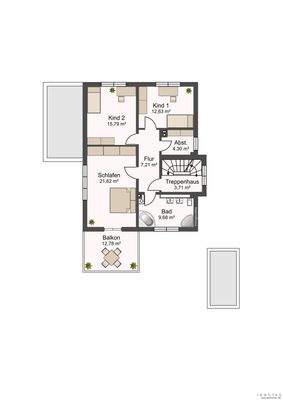 Grundriss Obergeschoss