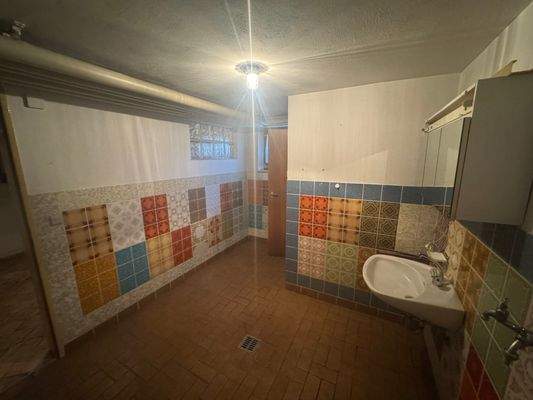 Untergeschoss - Sanitärbereich / Waschen / HWR