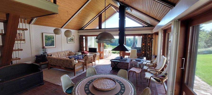 Wohnzimmer Gästehaus mit Seeblick