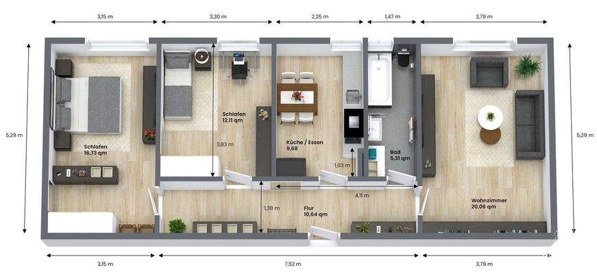 3D-Grundriss_bemaßt-beschriftet