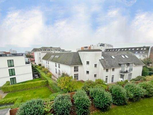 Ausblick vom großen Ostbalkon