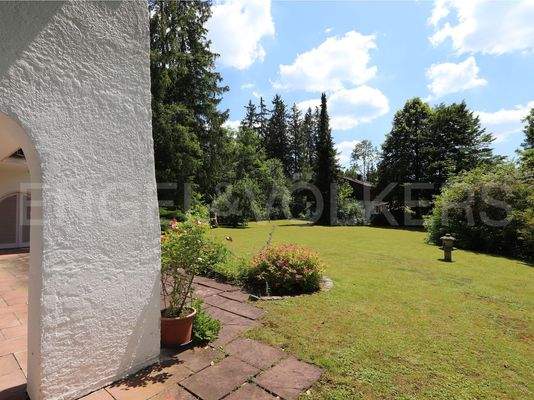 Blick auf das Grundstück