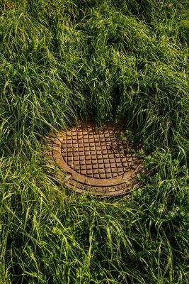 Kanal am Grundstück