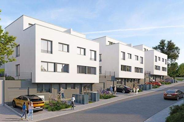 Ansicht Doppelhaushälften