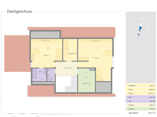 Grundriss Dachgeschoss