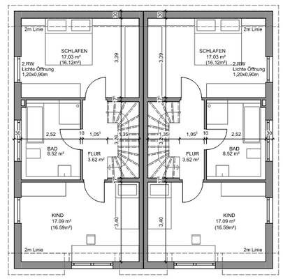 Grundriss Obergeschoss