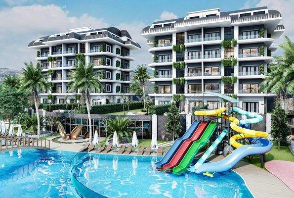 Mountain-View Flats in a Hotel-Concept Project in Kargıcak Alanya