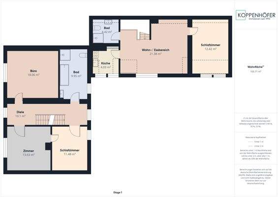 Grundriss Obergeschoss