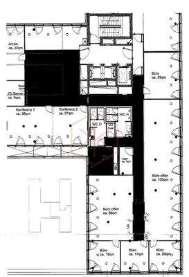 8. Obergeschoss mit ca. 582 m²