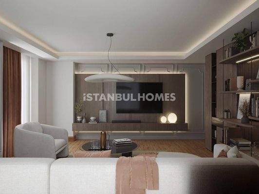 City-View Flats in a Complex with Pool and Gym in Eyupsultan Istanbul