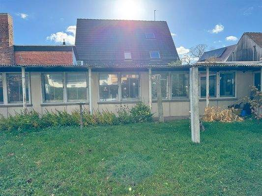 Außenansicht der Werkstatt