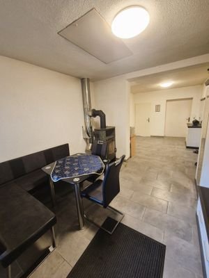 Wohnbereich Flur mit Kamin