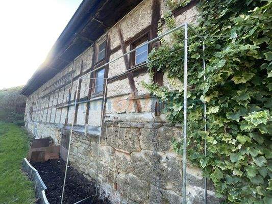 Rückansicht Stall/Scheune