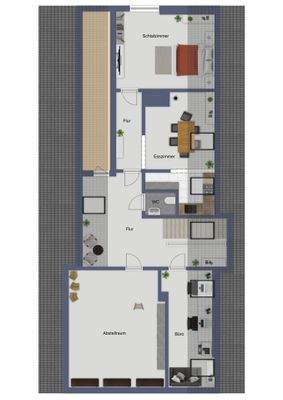 Möbliervorschlag Obergeschoss