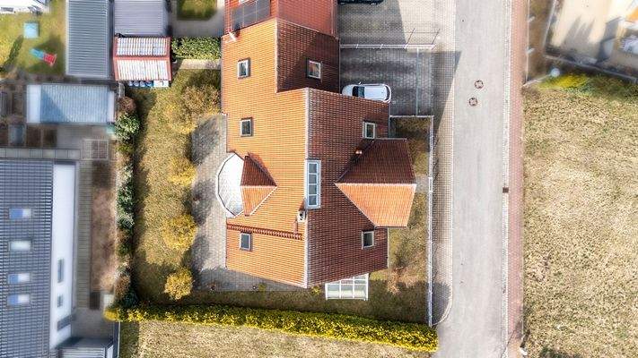 Das Anwesen von oben