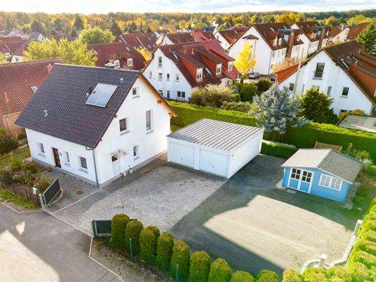 Drohnenaufnahme Einfamilienhaus Großpösna