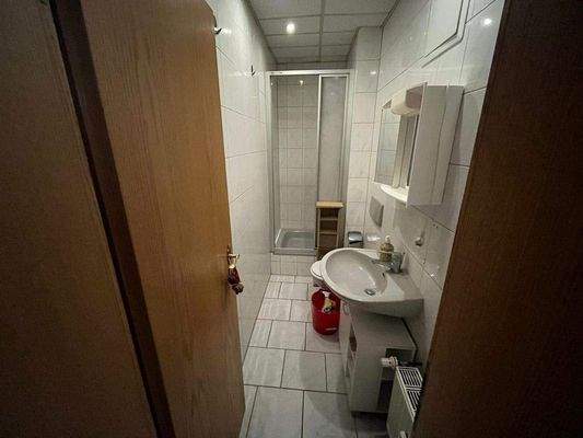 Blick in das Duschbad