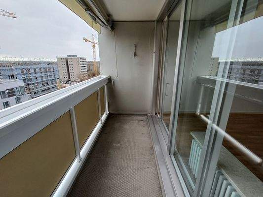 Balkon mit Stadtblick