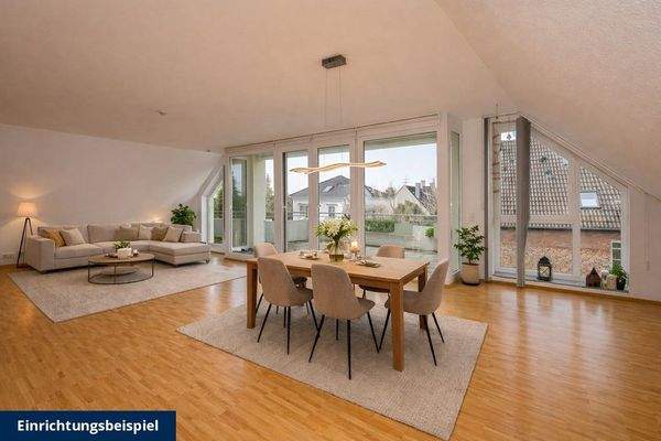 Einrichtungsbeispiel Wohnen/Essen