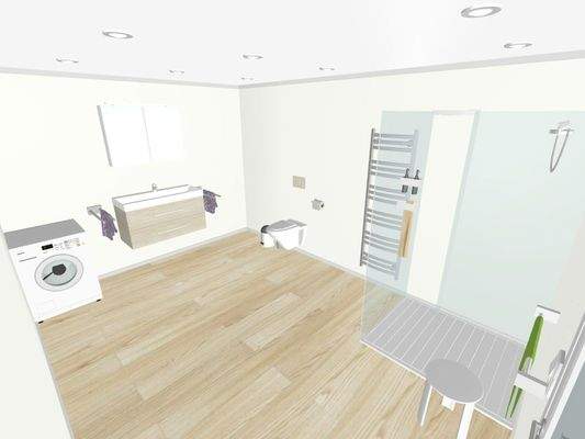 voll ausgestattetes Bad/WC G1