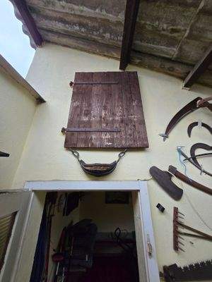 Blick zum Stauraum über dem Partyraum