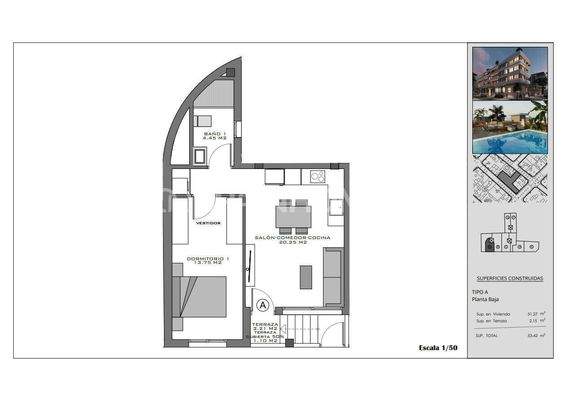 Flats with Rooftop Pool near the Beach in Santa Pola Alicante