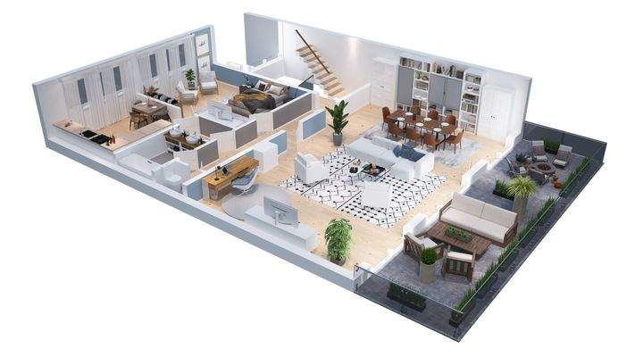 1. Obergeschoss Grundriss