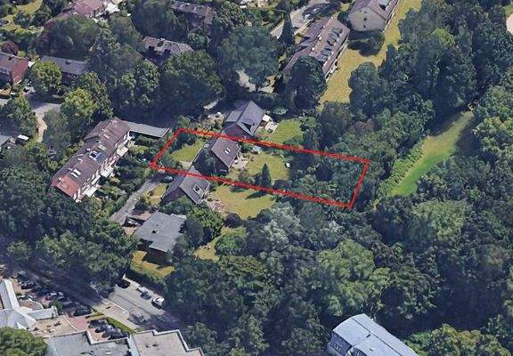 Vogelperspektive des Grundstücks