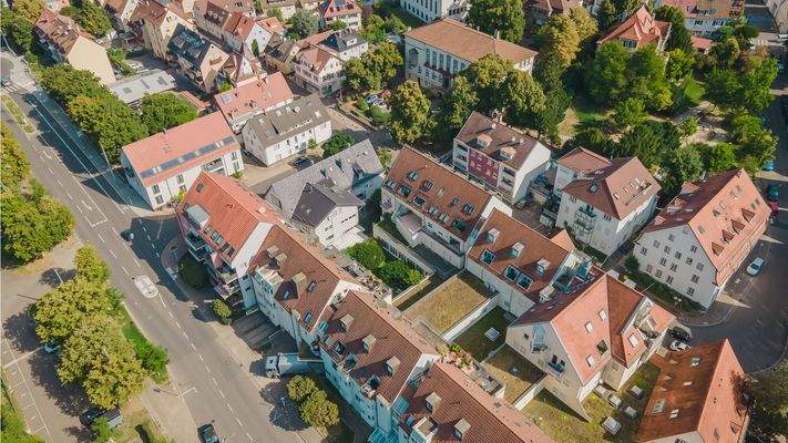 Vogelperspektive Hausanlage