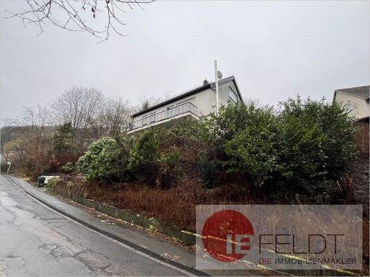 Ansicht von Westen von der Straße