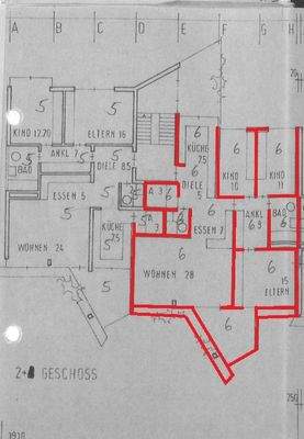 GR 2. OG links markiert
