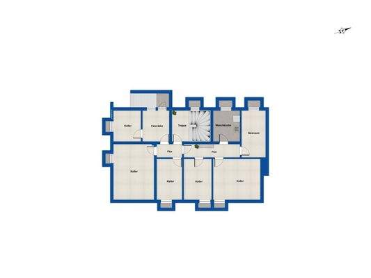 Grundriss Kellerabteil