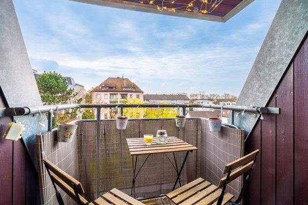 Westblick vom Balkon