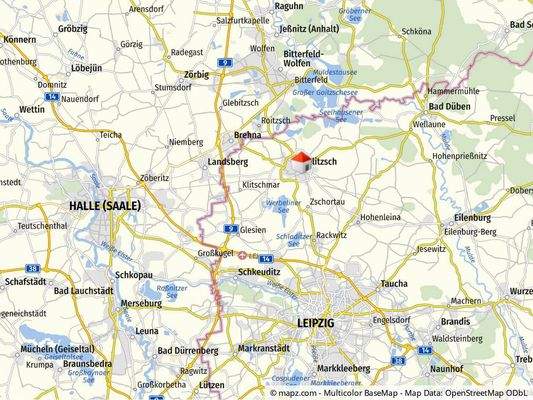 Geolyzer Kartenausschnitt