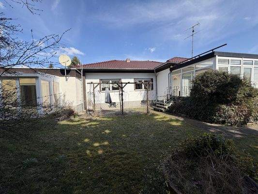 Rückseite des Hauses 