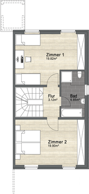 Grundriss Obergeschoss