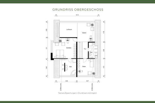 Grundriss Obergeschoss