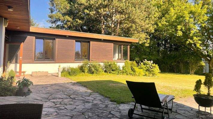 geschützter Gartenbereich