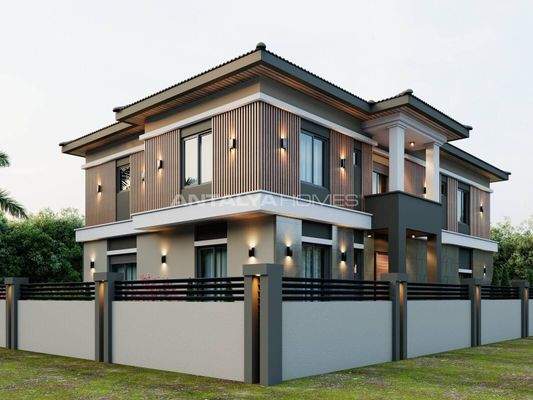 Detached House with Magnificent Mountain View in Antalya Döşemealtı