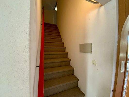 Treppe zum Speicher