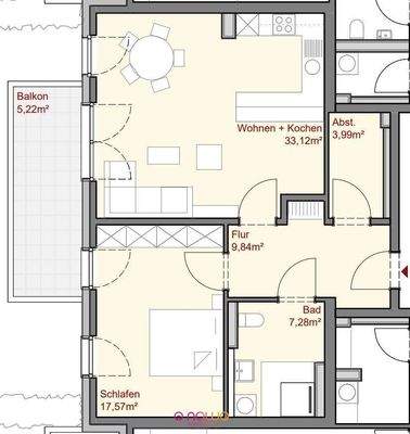 Grundriss Wohnung 38