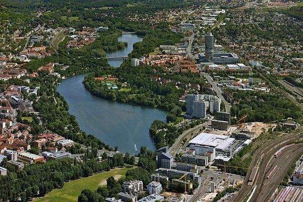 Tullnaupark aus der Luft